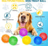 3.5” Large Dog Toys Ball - 6 Pack Squeaky Dog Toys - Durable Fetch Toys for Aggressive Chewers and Teething