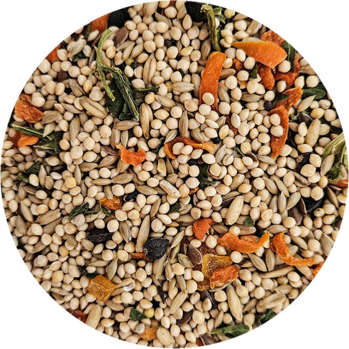 Sweet Harvest 4 lbs Parakeet Bird Food, Bag - Seed Mix for Parakeets Budgerigars Budgies