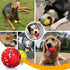 2 Pack Dog Balls, Upgraded Indestructible Toys for Aggressive Chewers, Tough Bouncy Tennis Balls for Large Breeds
