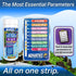 9 in 1 Aquarium Test Strips for Salt & Freshwater, Fish Tank Tester Kit for Iron, Copper, pH, Nitrate & More