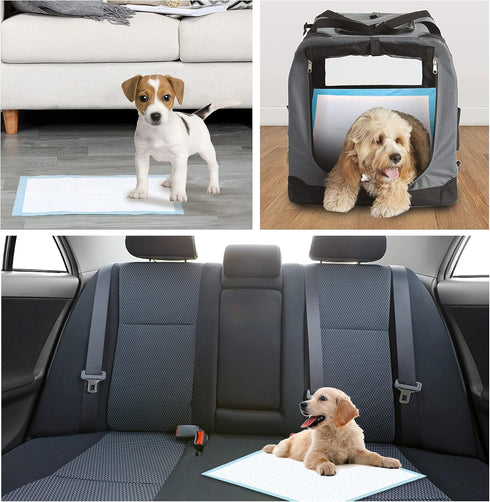 UKIYOE 6-Layer 13x18 Inch Dog Training Pads, Leak-Proof Puppy Potty Pads with Quick-Dry Surface - Small Size