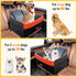 2 60 lbs/2 PetsHome Dog Car Seat for Medium Large Dogs, Detachable Washable Pet Booster Seat with Memory Foam Cushion