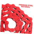 Toddmomy Red Bicycle Chain Accessories, Single Speed Bike Chain, Steel Road Vehicles
