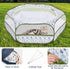 3 Pawaboo Small Animals Playpen, Waterproof Small Pet Cage Tent with Zippered Cover, Portable Outdoor Yard Fence