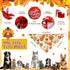 120 Sanwuta Pcs Fall Dog Bandanas Bulk Thanksgiving Dog Bandanas Adjustable Pumpkin Pet Bibs Triangle Scarf Holiday