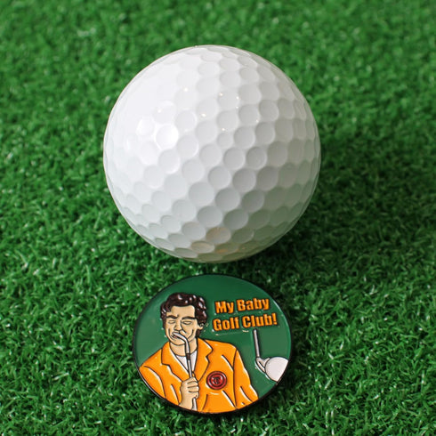 Funny Golf Ball Marker Gifts for Men, Magnetic Ball Markers with Golf Hat Clip, Cool Accessories for Golfers (8 Markers