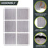 ProsourceFit Wood Grain Puzzle Mat - Room Workout Flooring and Playmat