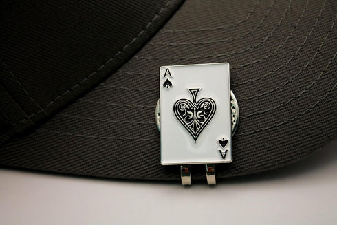 Mulligan Hooligan Playing Cards Golf Ball Marker + Magnetic Hat Clip, Unique Golf Gift for Your Favorite Golfer