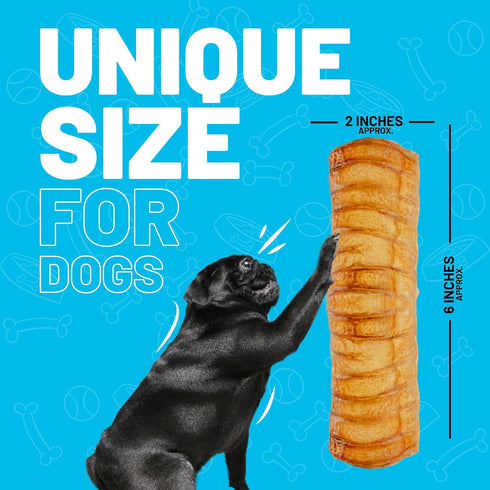 6" 20 100% Sitka Farms Beef Split Trachea Canoe - Pieces - Dental Health Treat - Bone and Chews - Natural Premium Dog