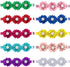 JETTINGBUY 30 Pieces Dog Bow Ties, Adjustable Pet Diamond Flower Collars for Dogs Cats in 10 Colors