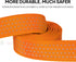 TwoEar 6FT Reflective Dog Leash, Comfortable Soft Padded Handle, Heavy Duty Nylon for Small Medium Large Dogs, Orange