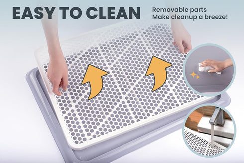 25x20 Pet Awesome Dog Potty Tray/Puppy Pee Pad Holder Indoor Wee Training for Small and Medium Dogs