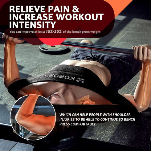KCROSS Bench Press Band for Men and Women, Weight Lifting Push Up Exercise Bench Press Band