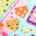 100 (25.6 17.7 17.7) Abbylike Pcs Paw Print Dog Bandanas Bulk Cute Footprint Bandanas for Dogs Triangle Kerchief Bib