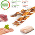 MON2SUN 5-7 Inch 15 Count 3 Inch 16 Count Triple Flavor Jerky Twist Sticks & Triple Flavor Chicken Wrapped Duck