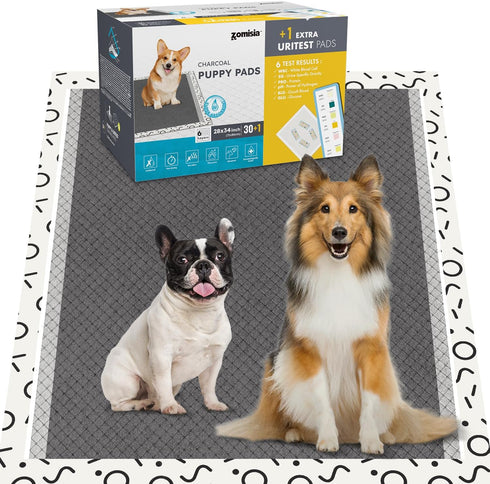 ZOMISIA Charcoal Puppy Pee Pads for Dogs Extra Large, 28"x34" 30 Counts