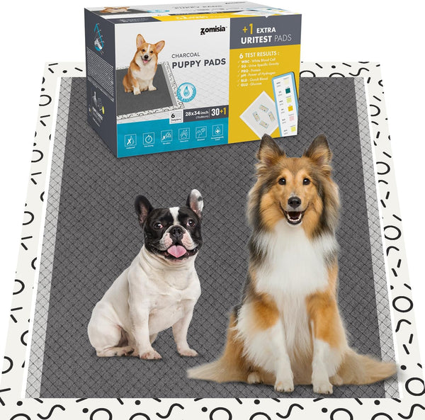 ZOMISIA Charcoal Puppy Pee Pads for Dogs Extra Large, 28"x34" 30 Counts