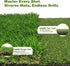 10mm Foldable Golf Hitting Mat with EVA Base, Premium Dual-Turf Golf Practice Mat for Indoor/Outdoor Training