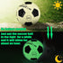 Senston Glow in The Dark Soccer Ball, Glowing Leather Size 5 Indoor Outdoor Night Soccer Ball with Pump