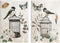 Stupell Industries Vintage Bird Cage Butterfly Wall Art, 2pc Set, Design by Nan