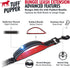 Tuff Pupper Bungee Dog Leash Extension | Shock Absorbing Extender Protects You & Your Dog | Added Handle Keeps Dogs Closer | Reflective For Night Walks | Works with Any Leash | For Medium & Large Dogs