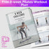 Portable Pilates Bar Kit with Resistance Bands, Guided 8-Week Pilates Plan for Home Equipment