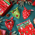 50 Set 25 (31.5 21.7 21.7) Preboun Pcs Christmas Dog Bandanas Bulk Red and Green Bandanas for Dogs Triangle Kerchief