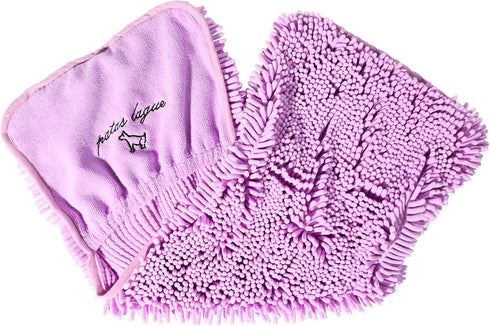 Patas Lague Absorbent Dog Towel, Extra Large Quick Drying Microfiber Towel for Dogs and Cats (Lilac)