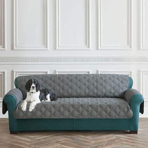 SureFit Pet Protector Sofa Furniture Cover, Gray