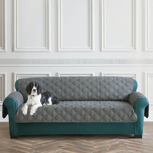 SureFit Pet Protector Sofa Furniture Cover, Gray