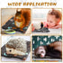 4 Pack Ultra Soft Dog Cat Bed Mat - Cozy Washable Thickened Pad with Cute Prints - Reversible Fleece for Small Animals