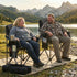 400 Lbs,Folding Oversized Padded Camping Chairs for Adults,Heavy Duty Support Portable Lawn Chair w/Cup Holder,Cooler