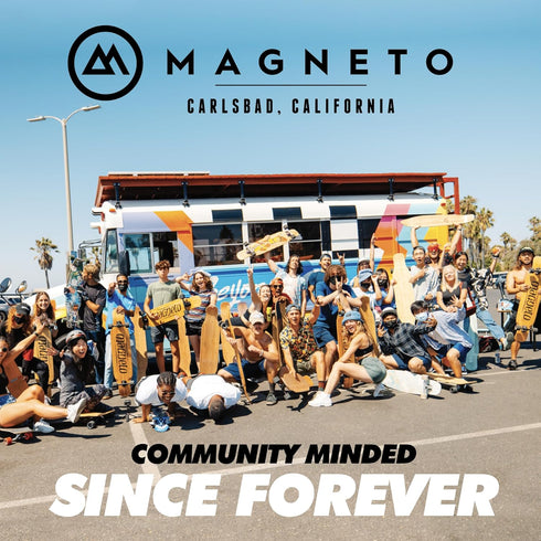 Magneto Complete Skateboard - Maple Wood, ABEC 5 Bearings, Double Kick Concave Deck for Kids, Beginners, Teens & Adults