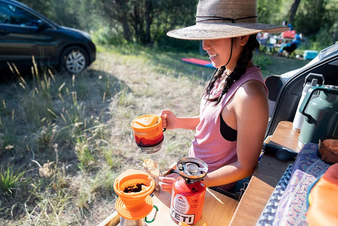ust Collapsible Flexware Coffee Drip - BPA Free Design for Hiking and Camping, Orange