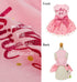 Fitwarm Pink Birthday Girl Dog Tulle Dress, Dog Clothes for Small Dogs Girl, Cat Apparel, XX-Small