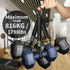 FresKaro 5pcs Nano Carabiner Clips, 8kN 1798lbs Small Sturdy Reliable Strong Spring Wiregate (Choice of 5 Colors)