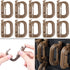 XTACER Tactical Multipurpose Small D-Ring Locking Hook - Set of 10 for Molle Webbing