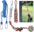 HOPET Dog Outdoor Bungee Solo Hanging Toy - Durable Interactive Tug Toy for Small Large Aggressive Chewers