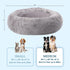PETMAKER Donut Dog Bed - Medium Pet Bed with Removable Washable Cover and Anti-Slip Bottom (Gray)