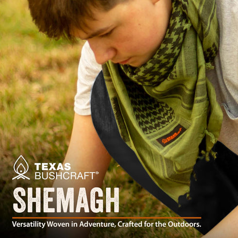 Tactical Shemagh - Authentic Keffiyeh 100% Cotton for Camping, Hiking and Backpacking Gear