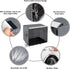 Dog Crate Cover for 24 Inch Wire Cages - Breathable Polyester Indoor Kennel Cover, Machine Wash & Dry, Double Door