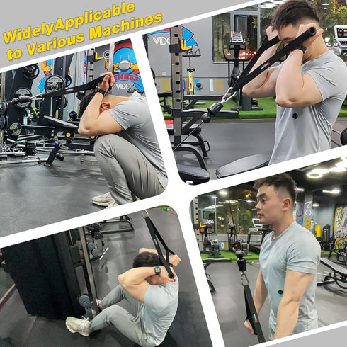 Gym Portable T Bar Row Straps Handle for Olympic Bars, Barbell Grips Landmine Attachments for Strength Training