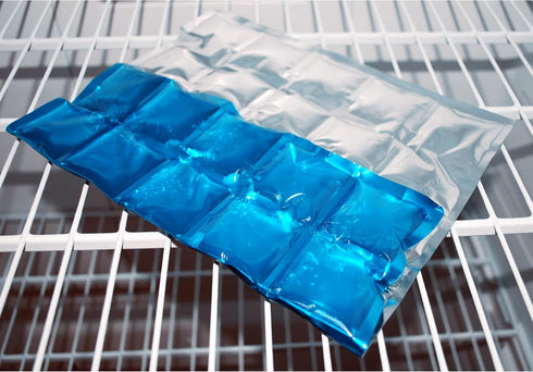 Jacent Flexible Reusable Ice Mat, 30 Cube Blue Ice Pack, Jumbo 12x9.5-Inch