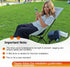 Backpacking 270 lbs, IEJ Ultralight High-Back Camping Chair - Portable Folding Chair White Carry Bag, Supports up