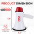 Pyle Megaphone Speaker PA Bullhorn - 20 Watts, Adjustable Volume Control, Built-in Siren, 800 Yard Range