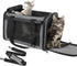 YUDODO 25 lbs Lightproof Pet Carrier - Airline Approved Soft Sided Dog Cat Travel Carrier with Reflective Mesh,