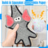 5pcs Set LECHONG No Stuffing Dog Squeaky Toys, Glowing Eyes Crinkle Plush Puppy Toys for Teething Chewing, Flat Tough