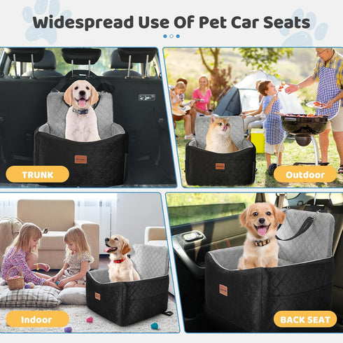 Mmczwgc 40 lbs 6-Inch 3 2 Dog Car Seat for Small Medium Dogs Up to Dog Booster Seat with Memory Foam, Pet Car Seat