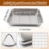 Box,304 Rabbit Litter Box Stainless Steel Gird Rabbit Litter Stainless Steel Sifting Tray with &Non-Slip Feet