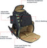 OSAGE RIVER Fishing Backpack Medium, Fits 4 Large Tackle Boxes, Waterproof Rain Cover, Includes Pliers and Flashlight